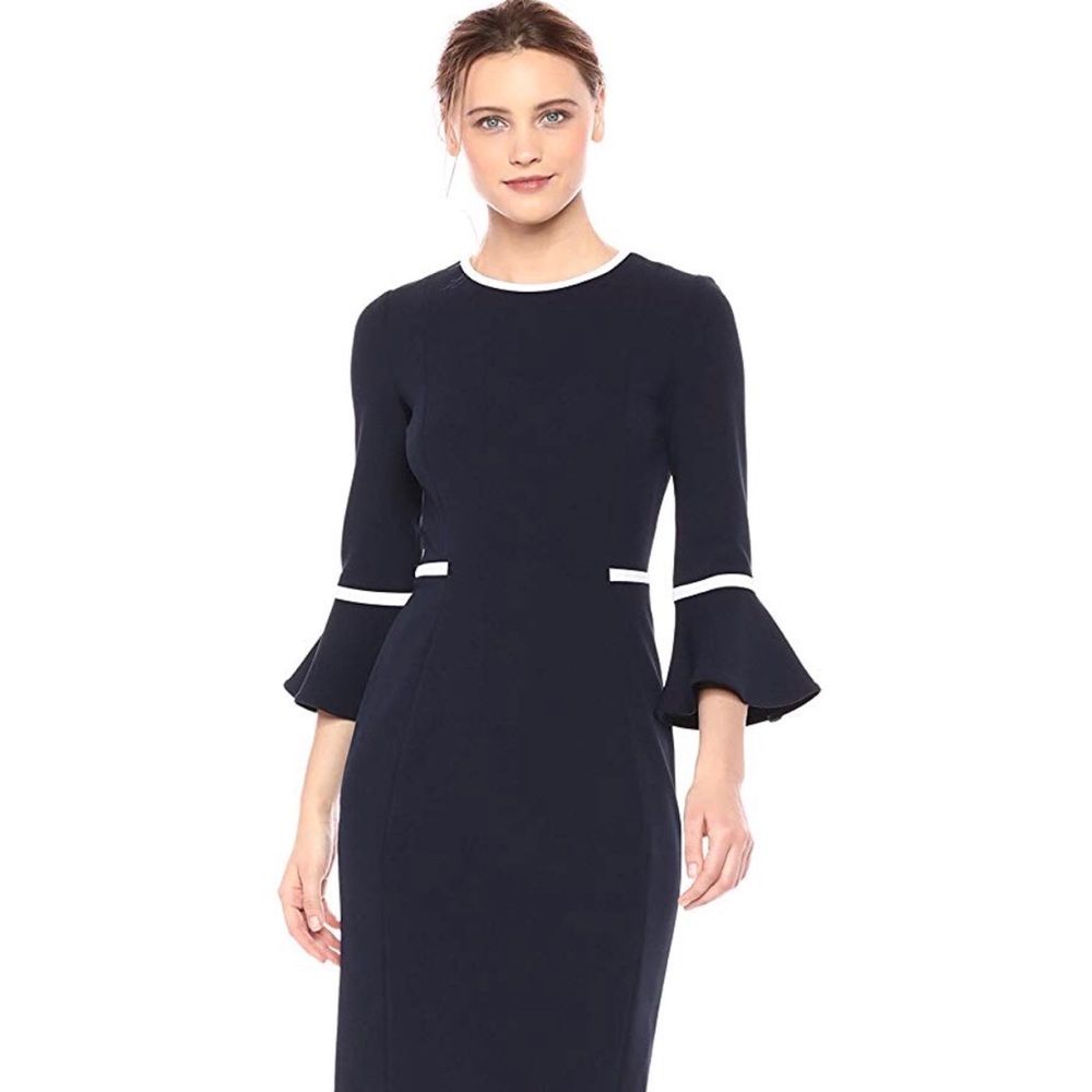 Bell sleeves black dress - Calvin Klein
